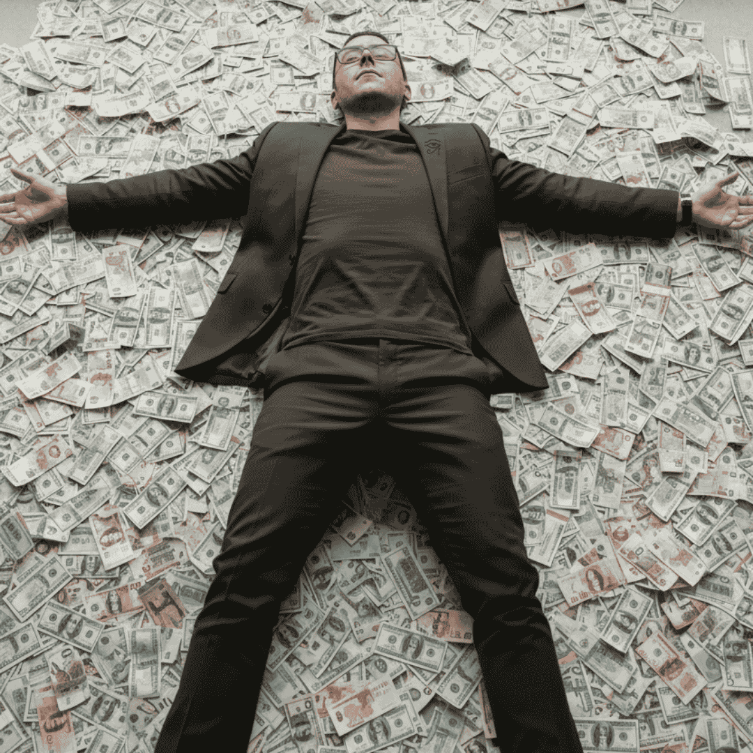 Forziere di monete d'oro con dividendi